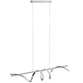 Modern Pendant Ceiling Light with Adjustable Colour Temperatures for Home Lighting Silver AOSOM