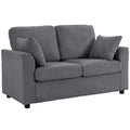 2 Seater Sofa for Small Living Rooms with Firm Support and Soft Corduroy Upholstery