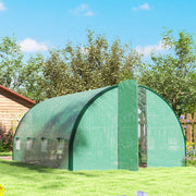 Large Polytunnel Greenhouse with Windows and Doors 4x3m by Outsunny