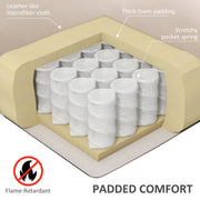 Electric Riser Recliner Chair with Massage and Heat for Comfortable Seating Support Beige