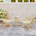 Set of Two Beige 60cm Outdoor Cushions Weather Resistant by Outsunny