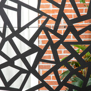 Freestanding Metal Garden Screen Decorative Outdoor Divider For Patio Or Deck Privacy