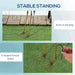 Crane Garden Ornaments Steel Statue Set 2 Piece Outdoor Decor for Patio Pond by Outsunny