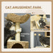 Multi Level Cat Tree with Scratching Post House and Bed for Indoor Cats Beige