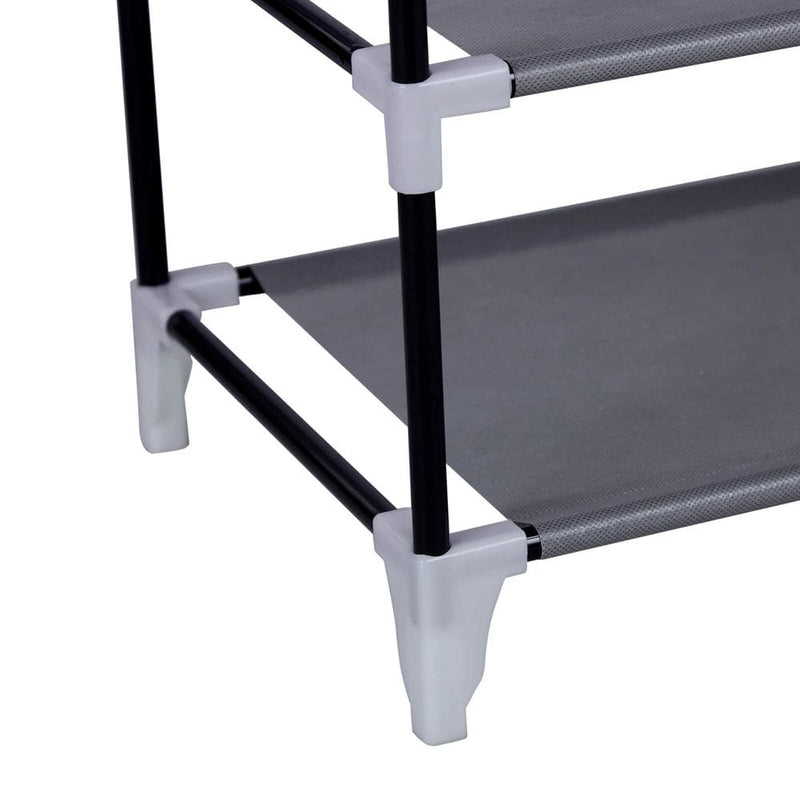Songmics Tall Shoe Rack With Cover, Grey