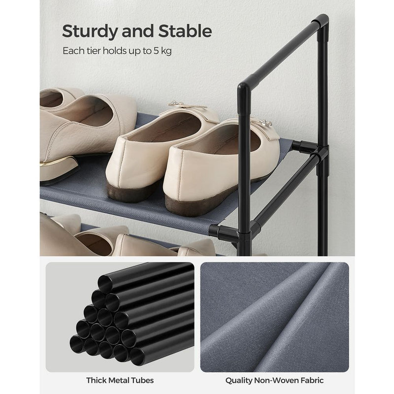 Songmics Tall Narrow Shoe Rack 10 Tier