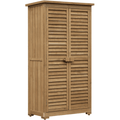 Small Wooden Garden Cupboard Outsunny