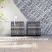 Set of 2 Rattan Storage Ottomans with Cushions for Garden Balcony and Living Room Dark Grey by Outsunny