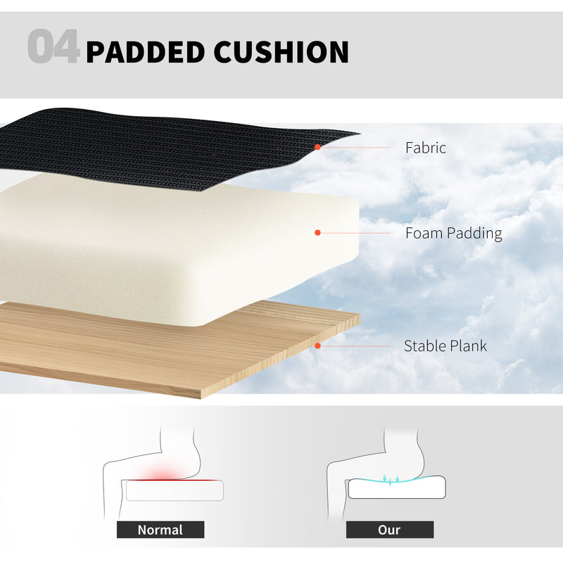 Ergonomic Draughtsman Chair With Adjustable Lumbar Support Ideal For Office Use Black