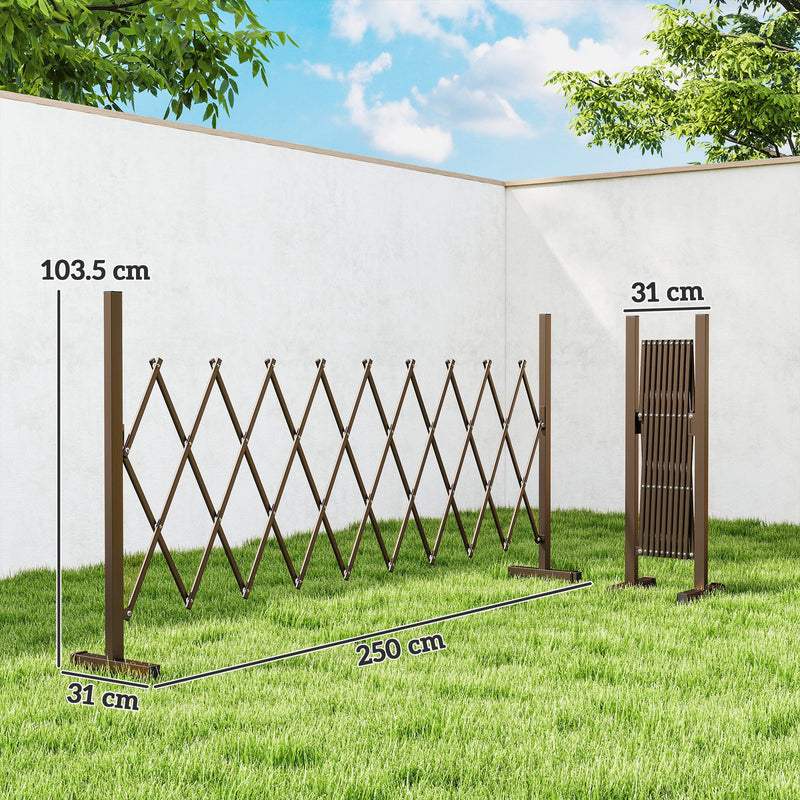 Outdoor dining table with weather-resistant surface for garden use grey AOSOM