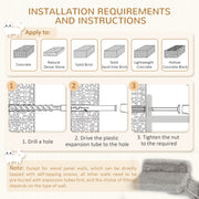 Wall Mounted Cat Climbing Set with Hammock and Steps for Indoor Cats Grey