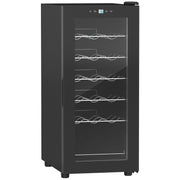 Freestanding Wine Cooler 18 Bottle Capacity With Digital Touch Control And LED Light Black