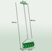 Rolling Lawn Aerator Manual Grass Spike Roller with Detachable Handle by Outsunny