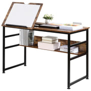 Adjustable Art Desk, 15-Level Tabletop, Multifunctional Homcom