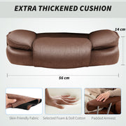 Dark Brown Reclining Office Chair With Lumbar Support Ideal For All Day Comfort