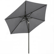 Tilting Garden Parasol with Adjustable UPF30+ Shade For Patio or Lawn Outsunny