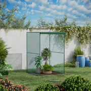 Compact Plant Cage With Netting For Protecting Vegetables and Flowers, Green AOSOM