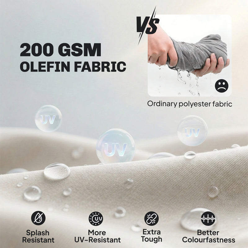 Modular Garden Sofa Set With Deep Cushions and Weatherproof Frames for Relaxing Outdoors Beige