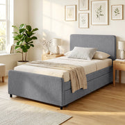 Pull-out guest bed frame - Dark Grey