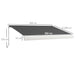 Electric Retractable Patio Awning 4 x 3m with Remote Control and Durable Aluminium Frame