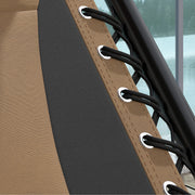 Set of 2 Zero Gravity Outdoor Reclining Chairs with Canopy Cup Holder and Cushion by Outsunny