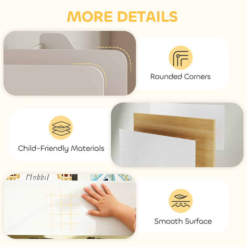 3 Tier Toy Storage Unit With 6 Removable Bins Ideal for Bedroom or Nursery Multicolour