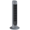 Tower Fan with Quiet Operation and Space Saving Design for Home Use Grey AOSOM