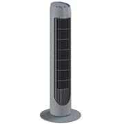 Tower Fan with Quiet Operation and Space Saving Design for Home Use Grey AOSOM