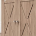 Walnut Brown Cat Litter Box Enclosure with Double Doors and Side Entrance by PawHut