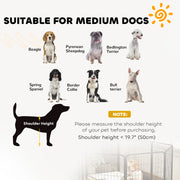 2 Piece Dog Pen Expansion Pack with 3 Connecting Stakes for 80cm High Pet Playpen by PawHut