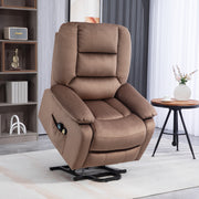 Electric Recliner Massage Armchair with Remote and Lift Assist for Comfort, Brown