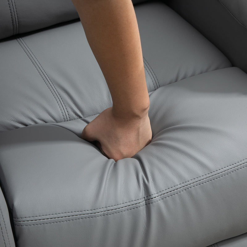 Electric Riser Recliner Chair Grey - seat cushion detail