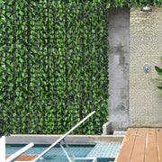 Artificial Leaf Privacy Fence Panel 3M x 1M for Garden or Balcony Decoration Green