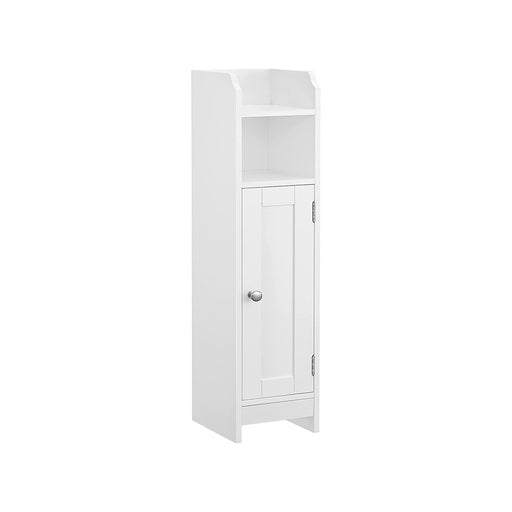 Slim Bathroom Storage Cabinet with Door and Adjustable Shelves for Small Spaces by Vasagle