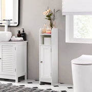 Slim Bathroom Storage Cabinet with Door and Adjustable Shelves for Small Spaces by Vasagle