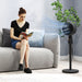Powerful 12 Inch Pedestal Fan with 3 Speeds and Oscillating Function for Home and Office by HOMCOM