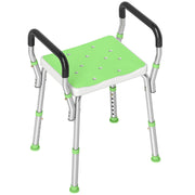 Adjustable Aluminium Bath Seat With Backrest For Elderly And Disabled Support Grey