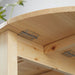 Natural Wooden Drop-Leaf Dining Table Seats 4-6 by HOMCOM