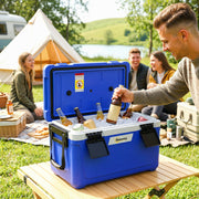 Cooler Box for Camping Keeps Food and Drinks Cold Up to 3 Days 42L Dark Blue Outsunny