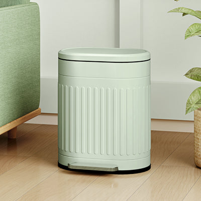 Light Green 20L Metal Kitchen Pedal Bin With Soft Close Lid by HOMCOM