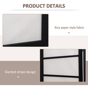 3 Panel Wooden Folding Room Divider Freestanding Privacy Screen for Bedroom, White