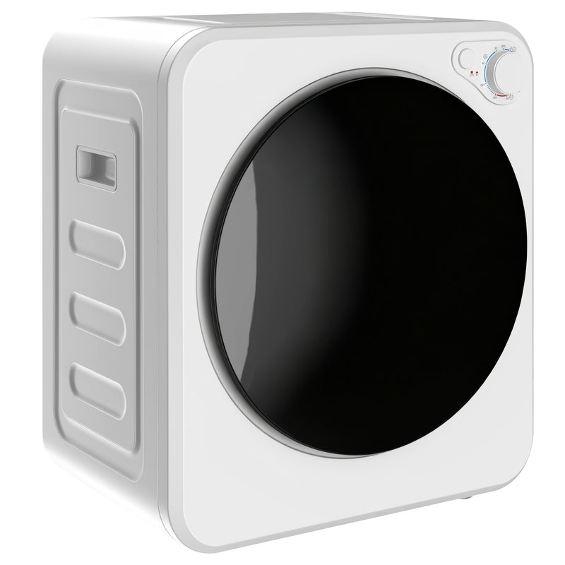 Compact Tumble Dryer for Small Flats with 5 Programmes and Flexible Installation White
