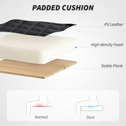 Ergonomic Faux Leather Office Chair with Flip-Up Armrests for Home or Work Black