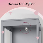 Freestanding Bathroom Storage Cabinet with 2 Drawers and Shelf for Organised Space by Vasagle