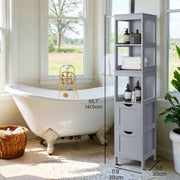 Freestanding Bathroom Storage Cabinet with 2 Drawers and Shelf for Organised Space by Vasagle