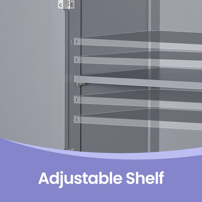 Freestanding Bathroom Storage Cabinet with Drawers and Adjustable Shelf by Vasagle