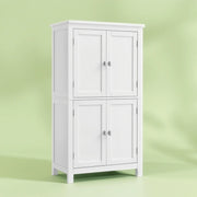 White Bathroom Storage Cabinet with Shelves for Kitchen or Laundry Room by Vasagle