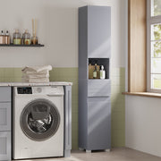 Tall Slim Bathroom Storage Cabinet with Shelves for Small Spaces by Vasagle