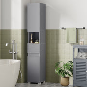 Tall Slim Bathroom Storage Cabinet with Shelves for Small Spaces by Vasagle