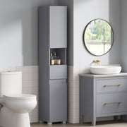 Tall Slim Bathroom Storage Cabinet with Shelves for Small Spaces by Vasagle